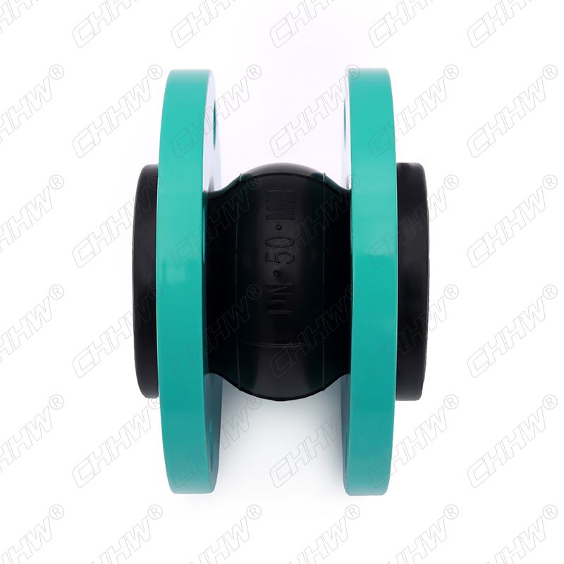 DN50可曲撓單球體橡膠軟接頭(經(jīng)緯線橡膠接頭)